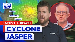 Latest developments as Tropical Cyclone Jasper intensifies  9 News Australia [upl. by Keel]