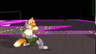 Fox does every taunt in Super Smash Brothers Melee only for the Nintendo Gamecube [upl. by Tiffie]