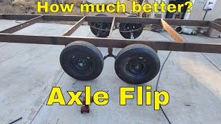 Trailer build Axle Flip How does it look [upl. by Neelrad430]