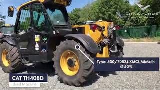 CAT TH408D Telehandler  REF [upl. by Hsevahb]