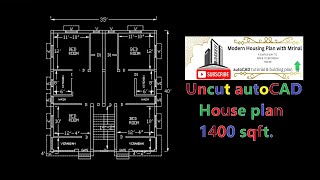 autoCAD 1400 Sqft home construction civilengineering bangladesh viralvideo subscribe like [upl. by Saundra]