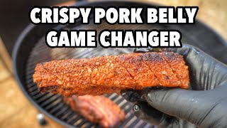 Quick and Easy Crispy Pork Belly in the Weber [upl. by Bakemeier]