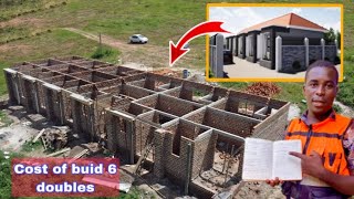 Materials used to build 6 double rooms to wallplate in Uganda 2024 [upl. by Alenas365]