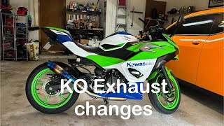 2024 Kawasaki Ninja 500 KO exhaust updates [upl. by Nilyad864]