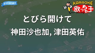 【カラオケ】とびら開けて神田沙也加 津田英佑 [upl. by Fritzie]