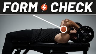 Get Bigger Triceps with Skull Crushers  Form Check  Men’s Health [upl. by Huntington]