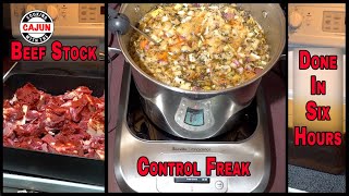 How To Make Beef Stock With The Control Freak by Breville on Cooking With The Cajun [upl. by Pike]