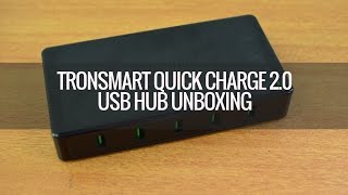 Tronsmart Titan Quick Charge 2 0 USB Hub Unboxing and Demo [upl. by Greenes]