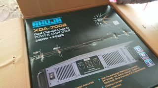 AHUJA XDA7002 DUAL CHANNEL CLASS D POWER AMPLIFIER UNBOXING [upl. by Natlus]