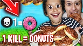 1 KILL  1 DONUTS sur FORTNITE BATTLE ROYALE [upl. by Alig]