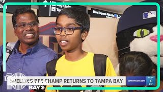 Scripps National Spelling Bee champion returns to the Tampa Bay area [upl. by Ikoek]