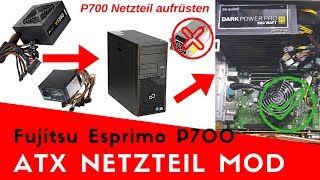 Fujitsu Esprimo P700P900P920E700 auf PCATX Netzteil umbauen Power Mod [upl. by Amado]