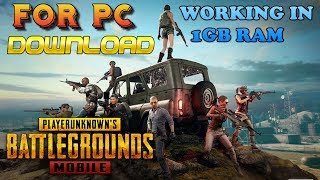 PUBG PC In 1GB ram  Without Graphics Card  Low end Pc  NO LAG [upl. by Notnert]