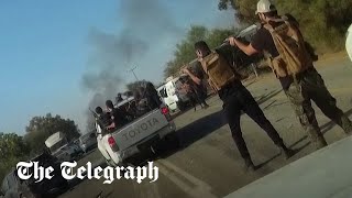 New footage shows Hamas terrorists brazenly shooting at partygoers fleeing the Supernova festival [upl. by Appledorf]