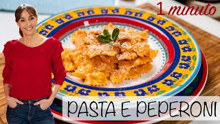 Pasta con peperoni e robiola  Ricetta velocissima di Benedetta Parodi LeFacilissime [upl. by Dorwin37]