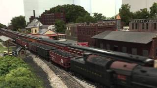 N Scale Steam with Sound on Dave Vollmers PRR Juniata Division [upl. by Avraham]