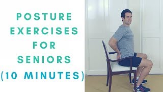 Posture Exercises For Seniors  Improve Your Posture [upl. by Ruskin]