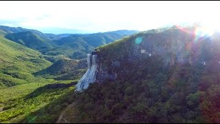 Hierve el Agua desde el aire 4k Oaxaca México [upl. by Saraann]