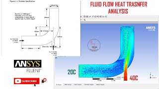 🔥 Ansys Fluent tutorial  Fluid Flow Heat Transfer analysis in Elbow [upl. by Neuberger]