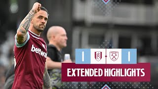 Extended Highlights  Fulham 11 West Ham  Premier League [upl. by Haraj]