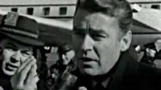 January 10 1961  John F Kennedy and Peter Lawford talk with reporters [upl. by Cindie]