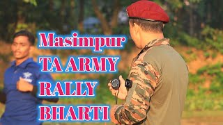 Ta army open Rally masimpur military station Silchar Assam ll Tripura preparation 1600 meter Run [upl. by Alamat]