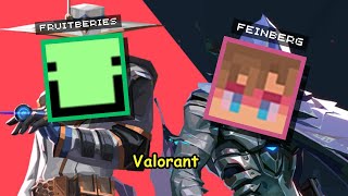 Fruitberries and Feinberg play a funny Valorant match [upl. by Elreath]