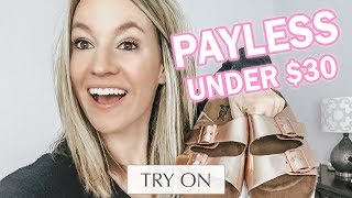 Payless Shoes Spring 2019 Try On Haul  Birkenstock Dupes [upl. by Cock]