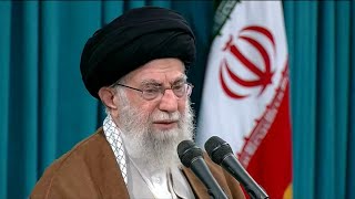 Khamenei delivers speech a day after Israeli strikes on Iran  AFP [upl. by Girardo]