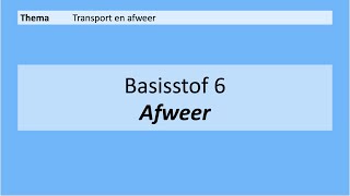 VMBO 4  Transport en afweer  Basisstof 6 Afweer  8e editie [upl. by Ahsehyt]