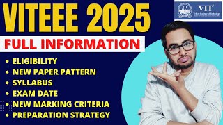 VITEEE 2025 Full Details  Registration Date Eligibility Exam Pattern Syllabus Application Form [upl. by Amato]