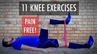 11 Knee rehab exercises for fix knee pain strengthening after knee injury Knee workout  Part 1 [upl. by Dnalrah953]