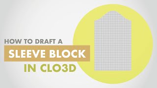 How to Draft a SLEEVE BLOCK in CLO3D [upl. by Siana]