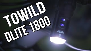 TOWILD DLite 1800 5000mAh TypC wiederaufladbare Straße MTB Bike Licht [upl. by Mariquilla]