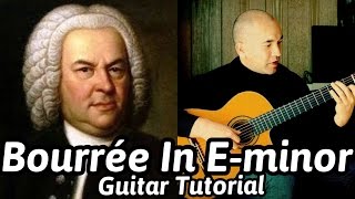 Bourree In E minor  Acoustic Guitar Lesson  NBN Guitar [upl. by Pergrim]