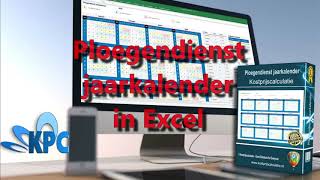 Ploegendienst jaarkalender in Excel ✅ [upl. by Suicul991]