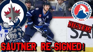 Winnipeg Jets ReSign Ashton Sautner to AHL Contract Jets Fan Reaction [upl. by Adlaremse755]