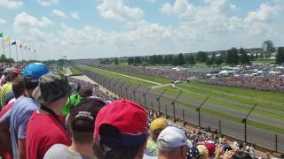 2016 Indy 500 Start from NE Vista turn 3 [upl. by Sualk]