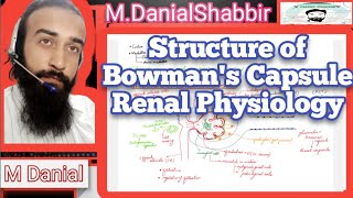 Structure of Bowmans capsule Renal Physiology  M Danial Shabbir [upl. by Hillari]