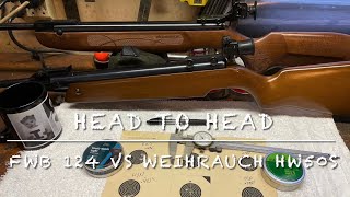 Head to head challenge feinwerkbau model 124 vs Weihrauch HW50S which will prevail Old or new [upl. by Longfellow]