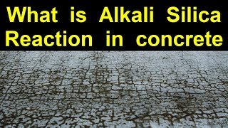 Alkali Silica Reaction in concrete [upl. by Aicilegna]