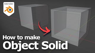 Blender tutorial to make object solid and hollow for 3D printing [upl. by Lainad55]