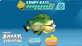 Hungry Shark Evolution NEW KEMPY BASS UNLOCKED All 24 Sharks Unlocked Hack Gems Coins Mod [upl. by Foskett]