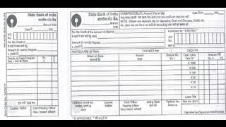 SBI  How to fill Deposit Slip of State Bank of India or SBI [upl. by Nytsud257]