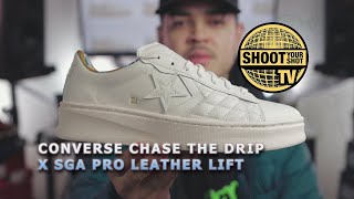 Converse Chase The Drip x Shai GilgeousAlexander Pro Leather Lift unboxing and review SGA Converse [upl. by Eniladam]