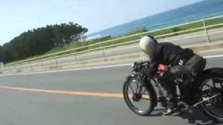 Classic Motorcycle AJS BIG PORT RUN [upl. by Bertolde]