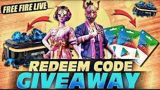 REDEEM CODE GIVEWAY FOR ONLY SUBSCRIBERS freefire garenafreefire livestream live [upl. by Saltsman]