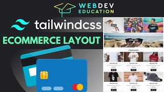 Tailwind CSS IS EASY Ecommerce layout tutorial with flexbox and grid [upl. by Alorac]