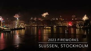 2023New New year travel Stockholm Sweden 2023 new newyear fireworks firework travel happy [upl. by Vowel]