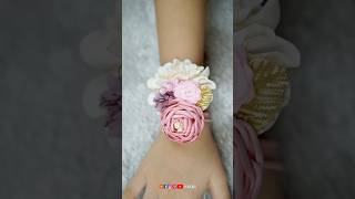 Wearable blooms Fabric flower corsage or bracelet [upl. by Colette]